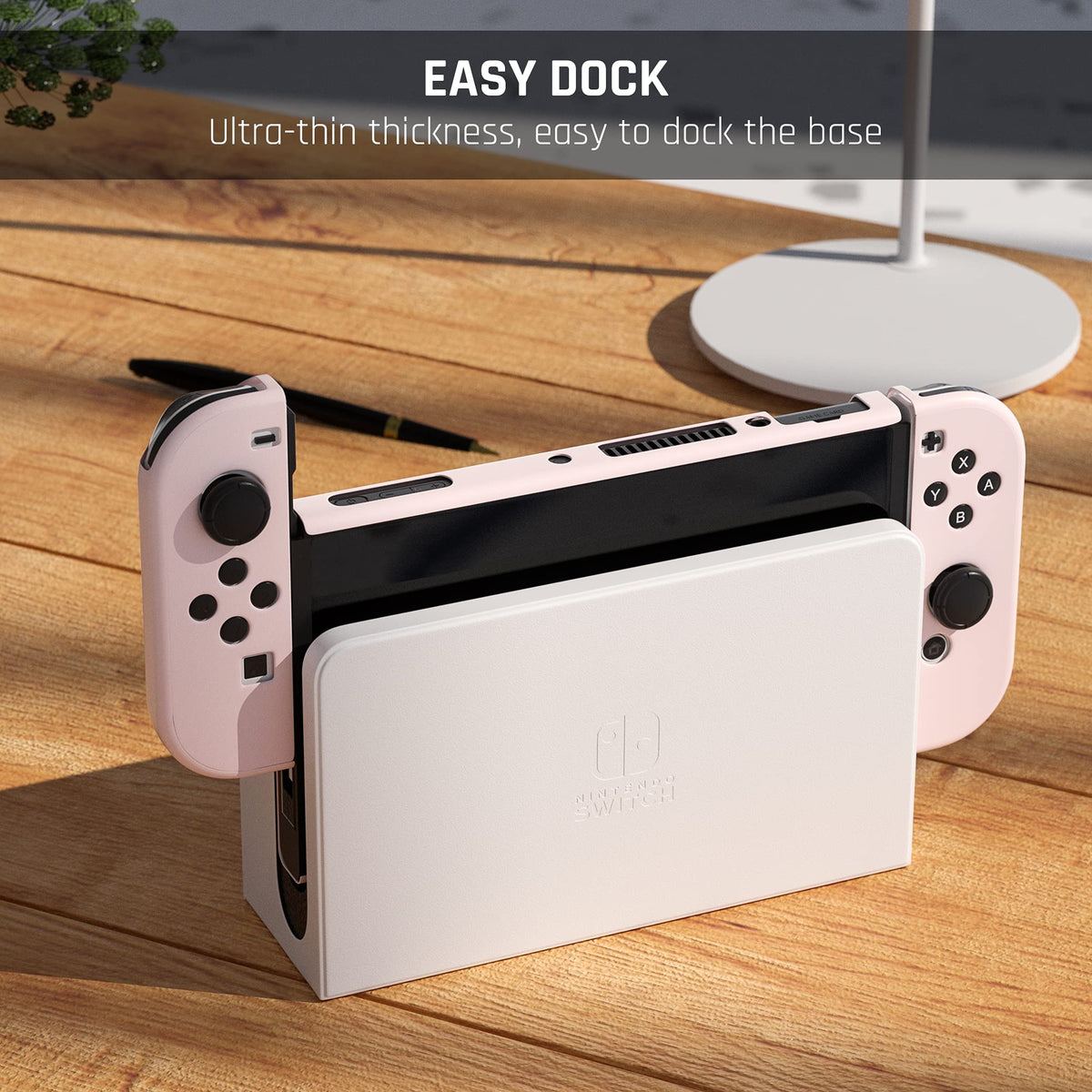 Pink Protective Hard Cover for Nintendo Switch OLED Z43506