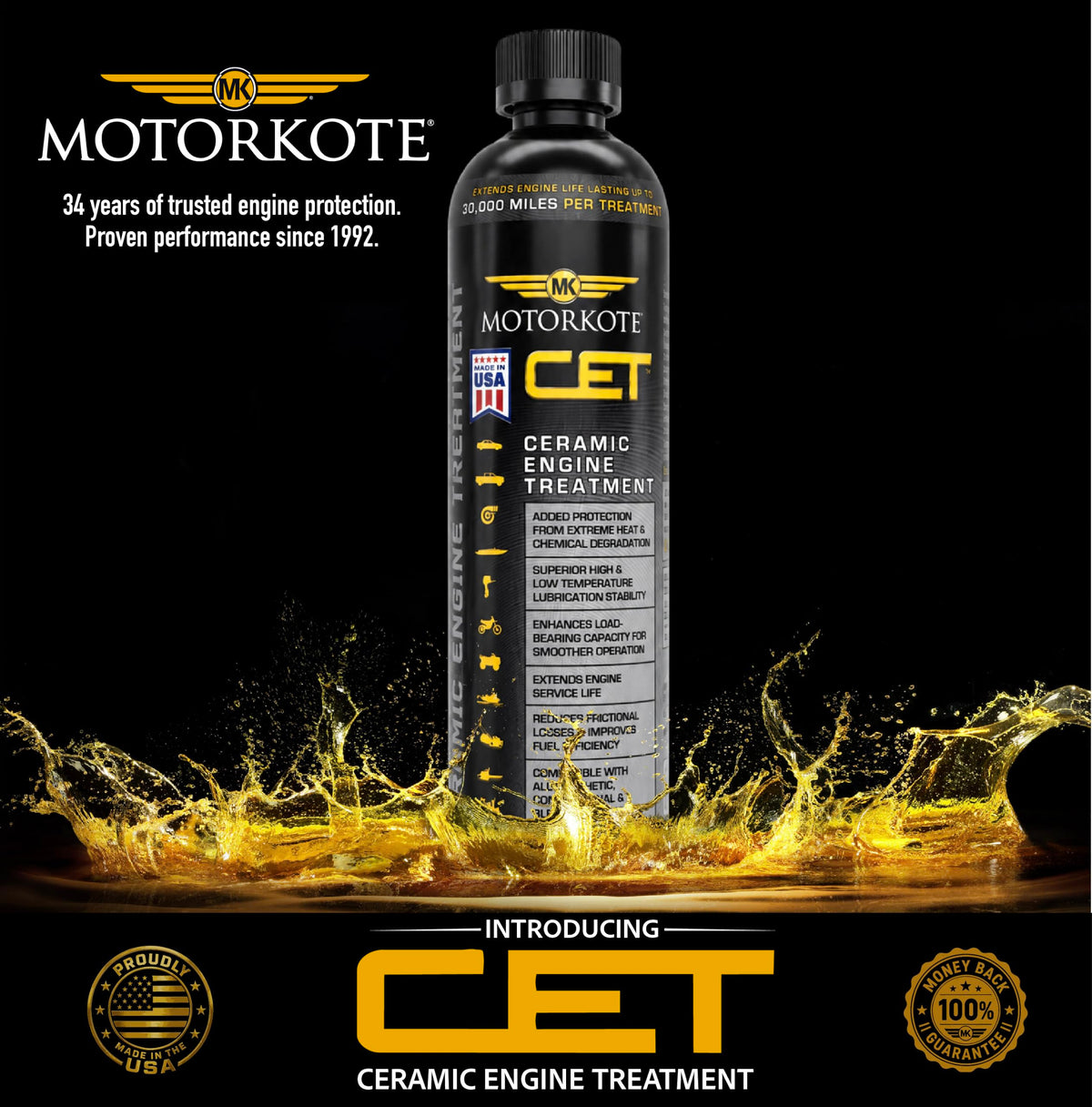 Ceramic Engine Treatment Oil Additive 12 oz M784407