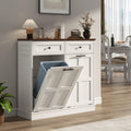 13 Gallon Double Tilt-Out Trash Can Cabinet F468