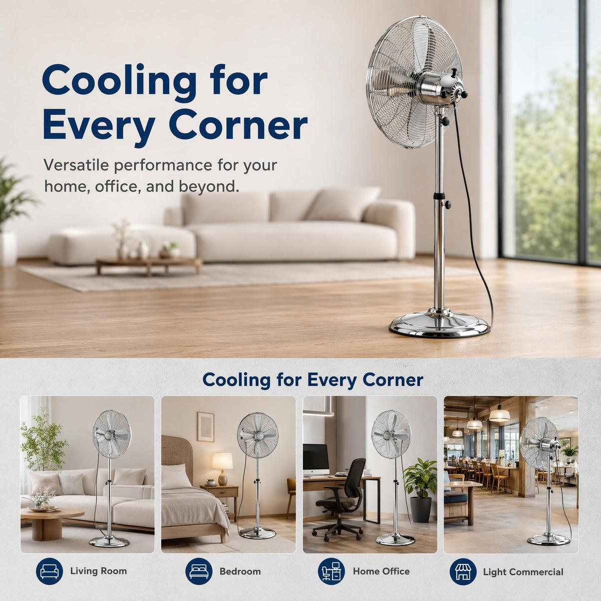 16-Inch 3-Speed Oscillating Pedestal Fan L171570