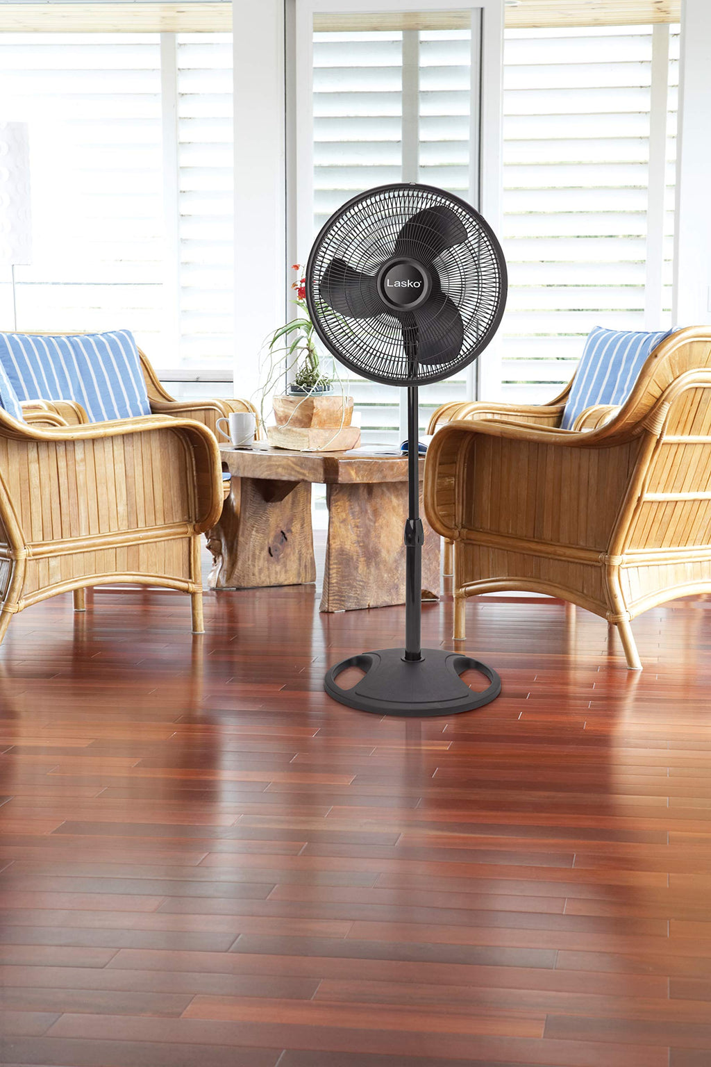 16-inch 3-Speed Oscillating Floor Fan with Adjustable Height E776