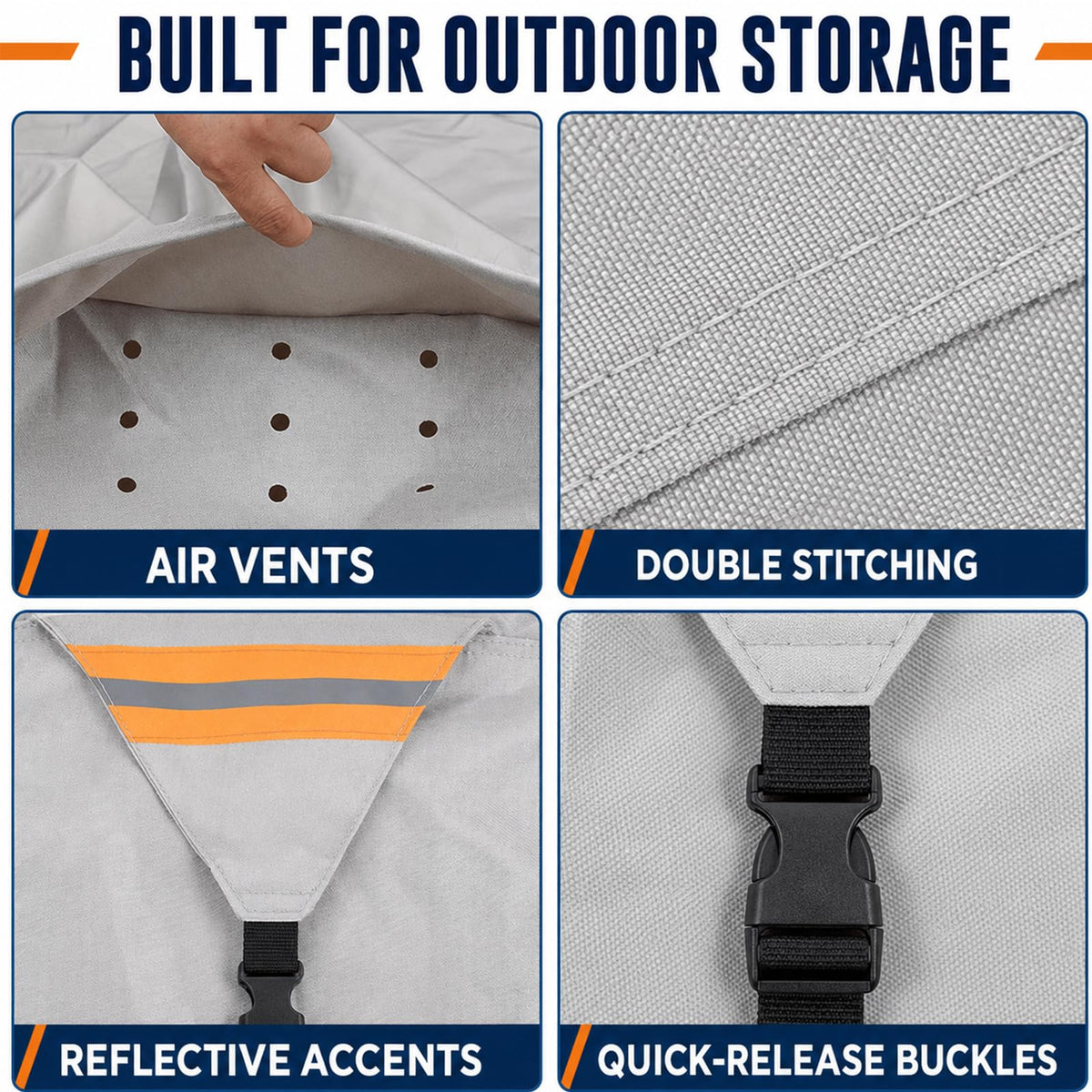 Water-Resistant Pop Up Camper Cover with Straps Q305322
