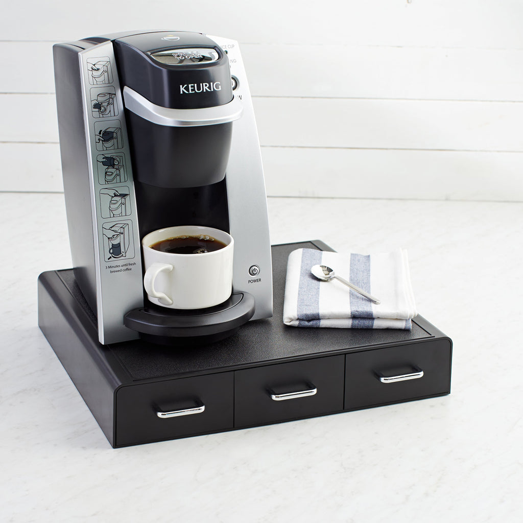 Black 36 Pod Capacity 3 Drawer Coffee Pod Storage Drawer R32118