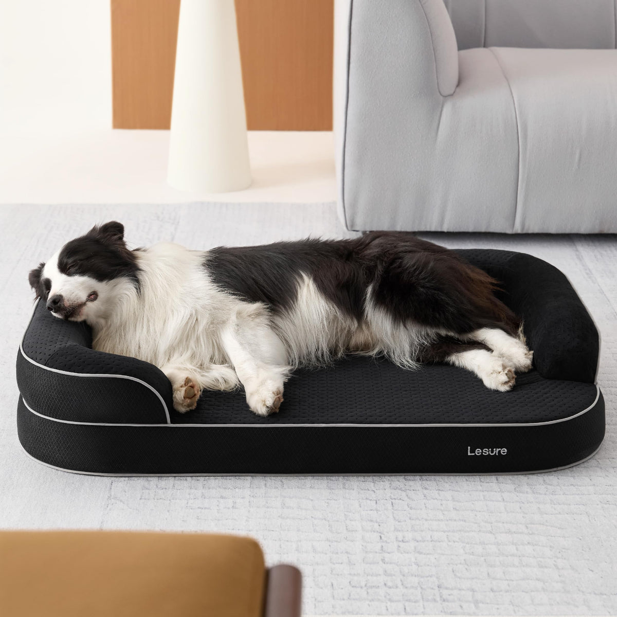 Black 42" Orthopedic Dog Beds M6587