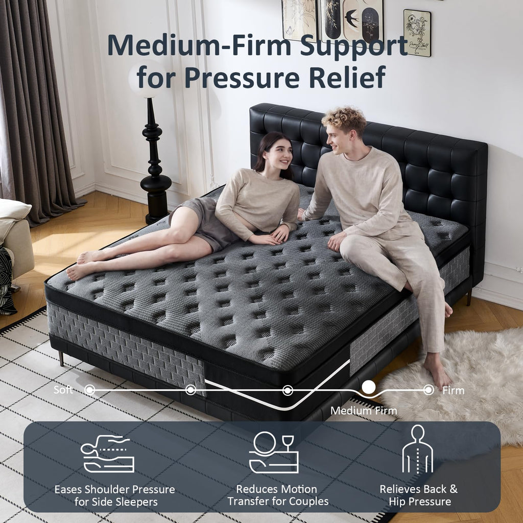 12 Inch Medium Firm Hybrid Full Mattress Y1330