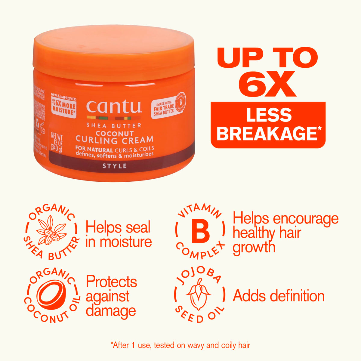 Sulfate-Free Shampoo, Conditioner & Coconut Curling Cream 3 Piece Set N898201