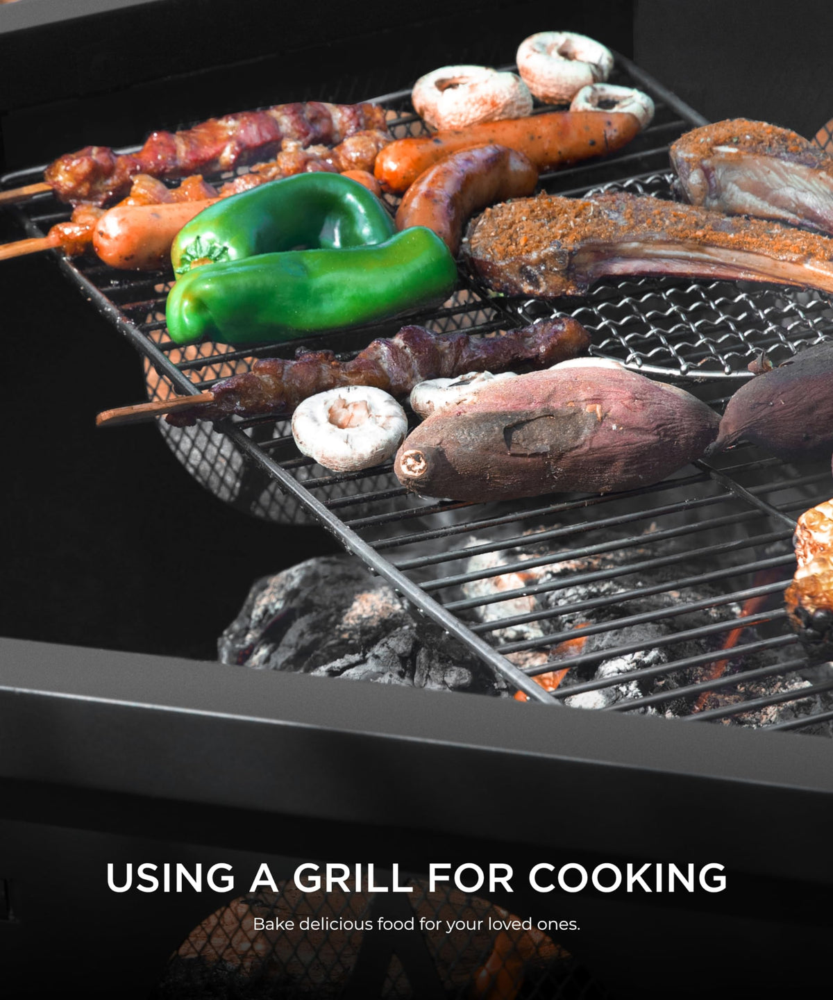 35 inch Wood Burning Fire Pit with Cooking Grill T2610