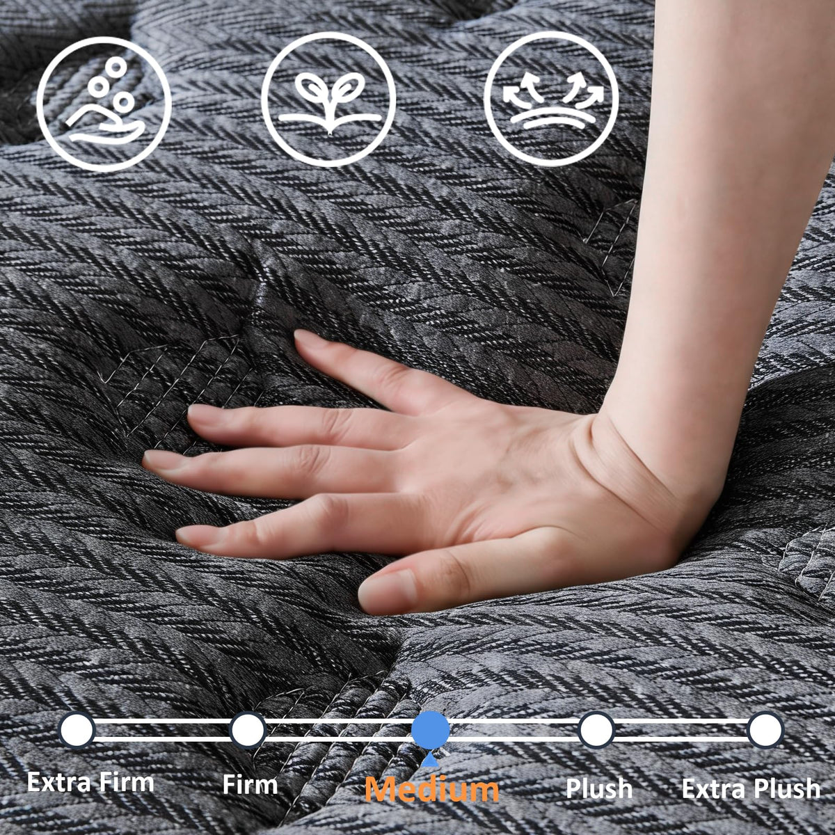 12 Inch Medium Firm Hybrid Full Mattress Y1330