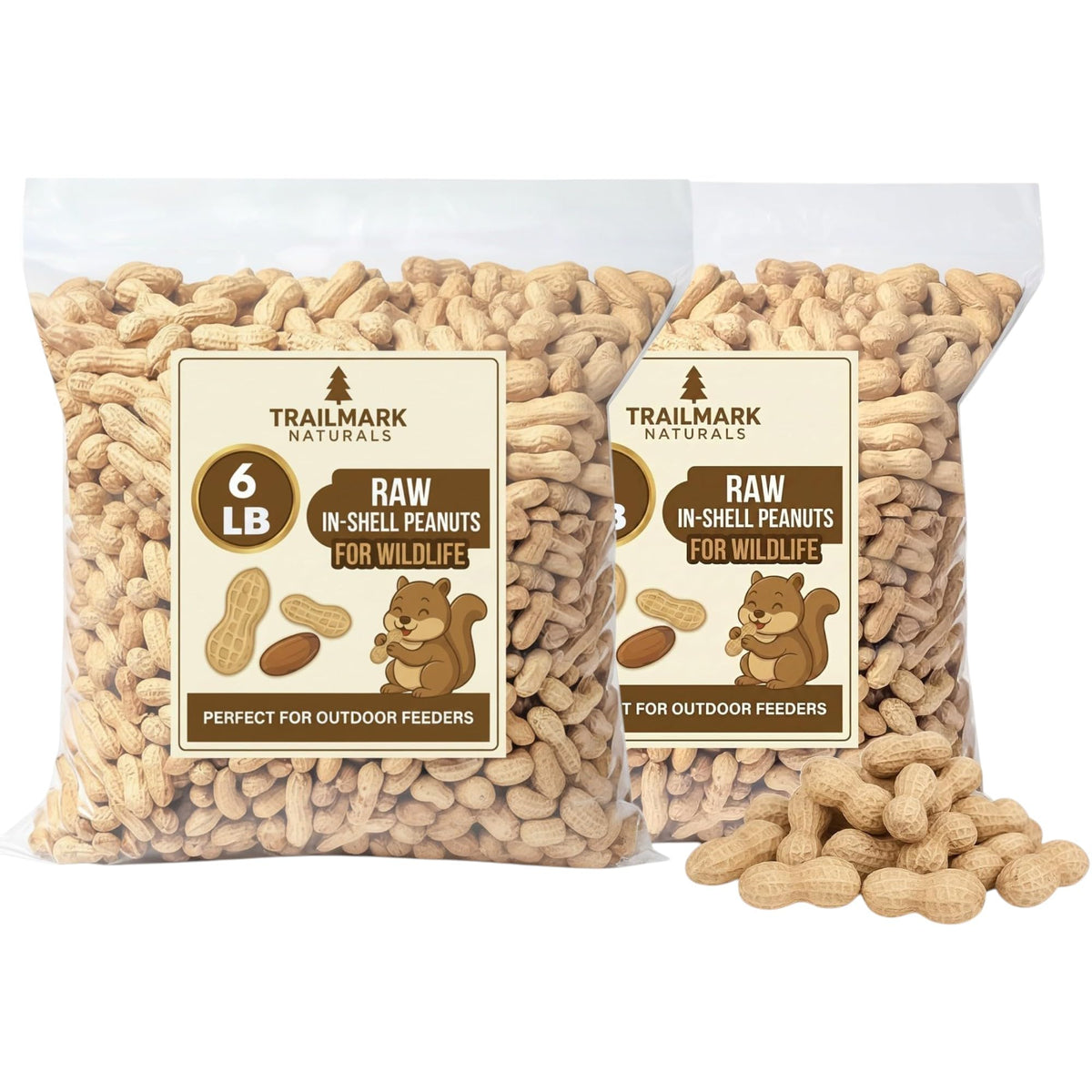 Raw Peanuts for Squirrels and Birds, 12 Pounds S243