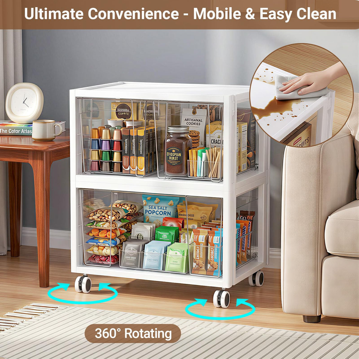 Extra Large 3 Drawer Storage Cart K999