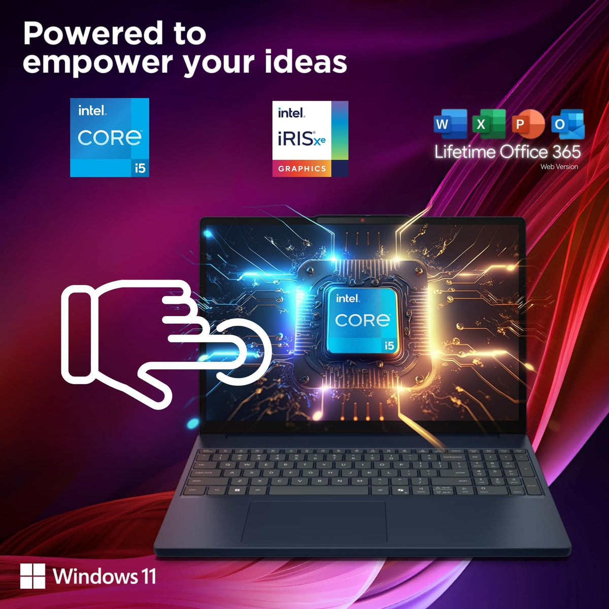 15.6" FHD Touchscreen Laptop, 16GB RAM, 256GB SSD Y956