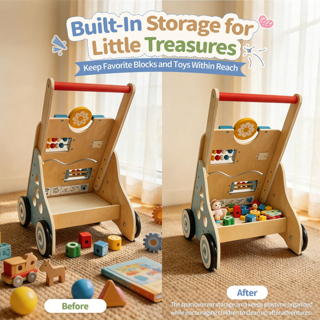 Wooden Baby Walker F7621