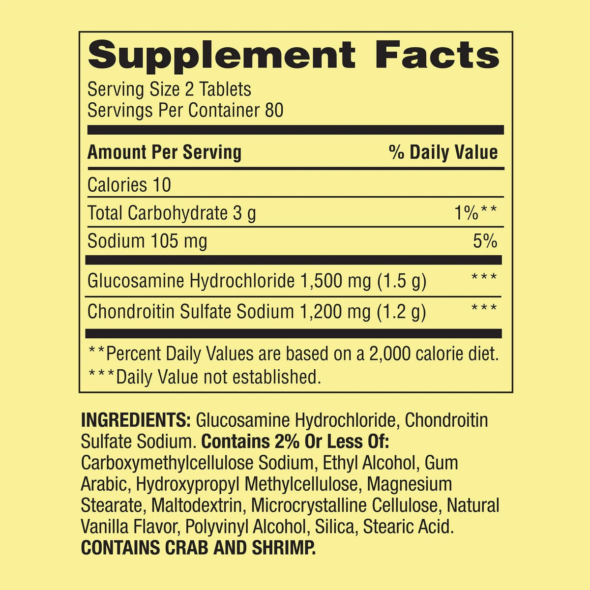 Triple Strength Glucosamine Chondroitin 160 Tablets O17677