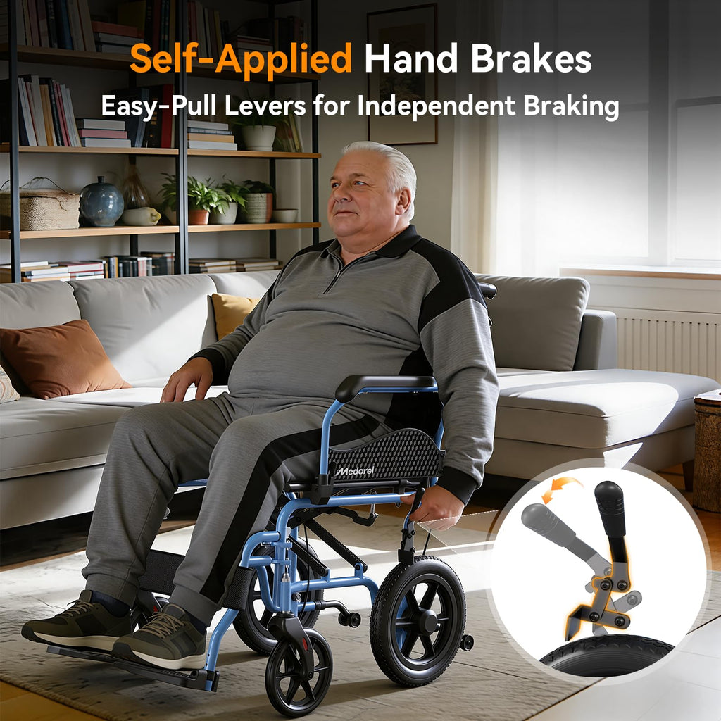 Foldable Transport Wheelchair D8747