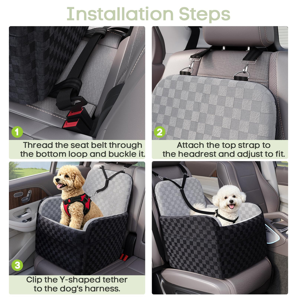 Waterproof Dog Booster Car Seat L127