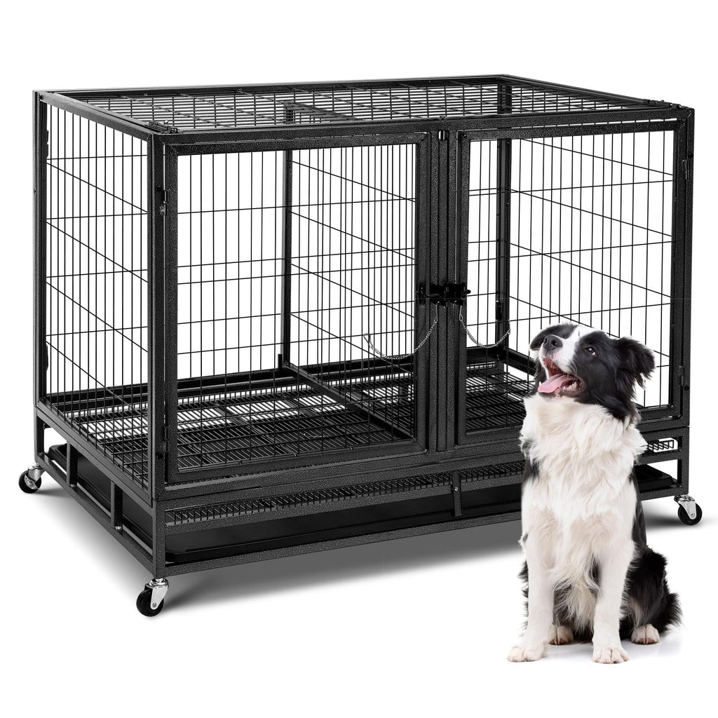 48inch Metal Wire Dog Crate with Divider G34949