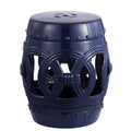 Navy Ceramic Garden Stool Side Table X297