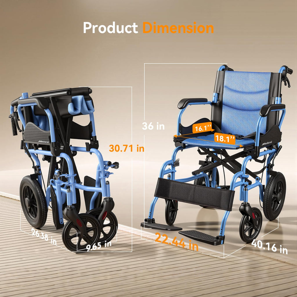 Foldable Transport Wheelchair D8747