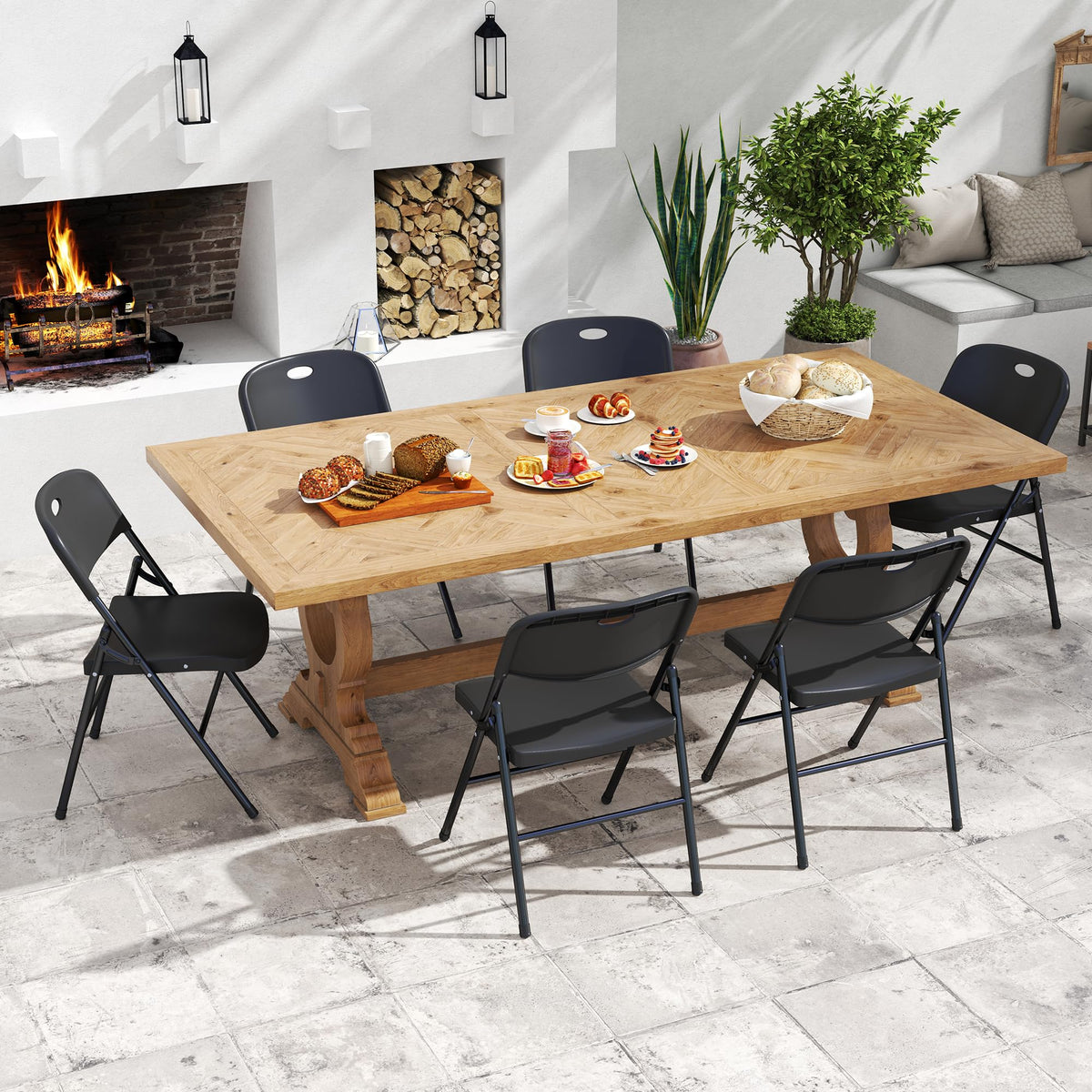 10 Pack Black Heavy Duty Folding Chair E720