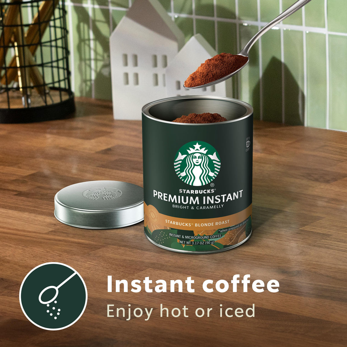 Instant Coffee Blonde Roast 3 Tins 3.17 oz D7452